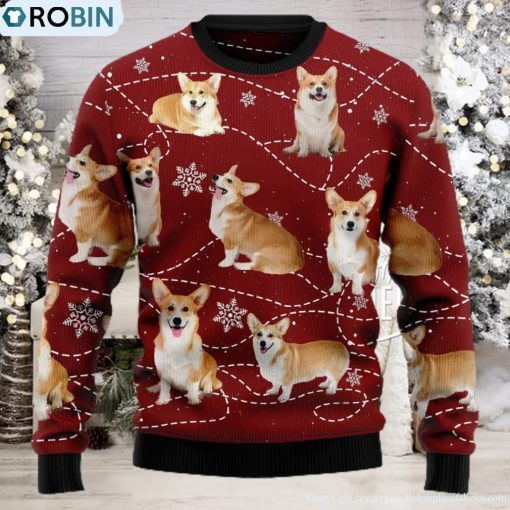 Pembroke Welsh Corgi Xmas Dog Lover Ugly Christmas Sweater