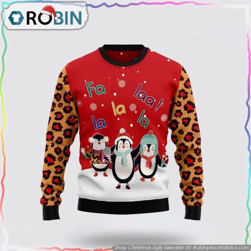 Penguin Christmas Song Christmas Ugly Sweater Gifts For Pet Lover