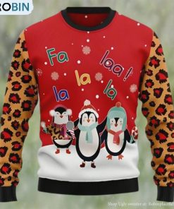 Penguin Christmas Song Cute Penguin Ugly Christmas Sweater
