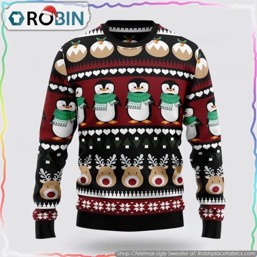 Penguin Group Ugly Christmas Sweater Gifts For Pet Lover