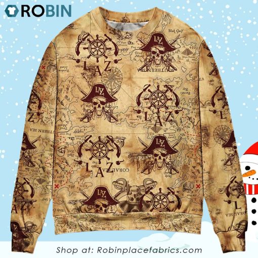 Pirate Skull Pirates Style Lover Unique Sweater Christmas Ugly Sweater, Sweatshirt