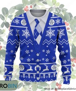 Queen of the South FC Scottish Professional Football League Ugly Christmas Sweater