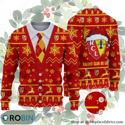 Racing Club de Lens Ligue 1 & Ligue 2 Ugly Christmas Sweater