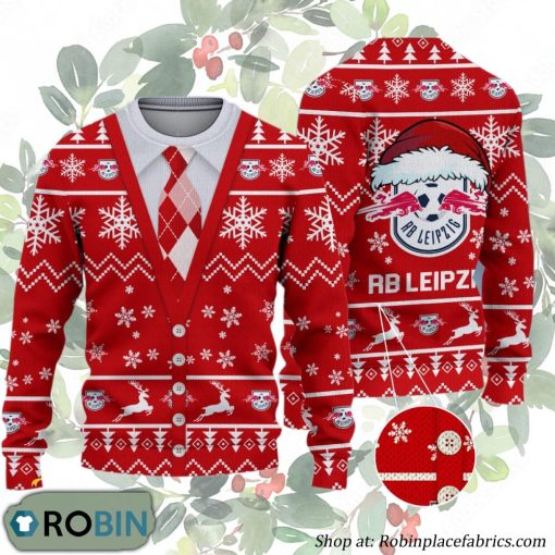 RB Leipzig Bundesliga Team Ugly Christmas Sweater