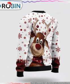 Reindeer Merry & Bright Ugly Christmas Sweater Gifts For Pet Lover