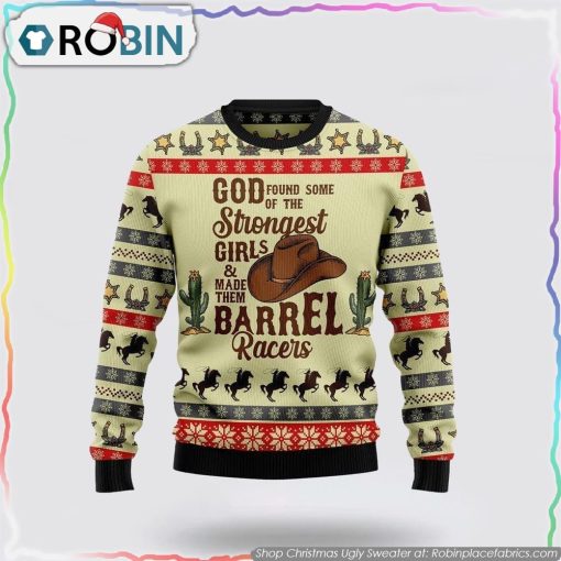 Rodeo Girl Ugly Christmas Sweater Gifts For Pet Lover