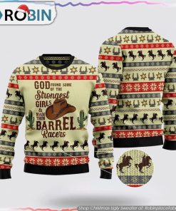Rodeo Girl Ugly Christmas Sweater Gifts For Pet Lover