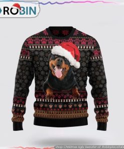 Rottweiler Christmas Christmas Ugly Sweater Pet Lover Christmas Sweater