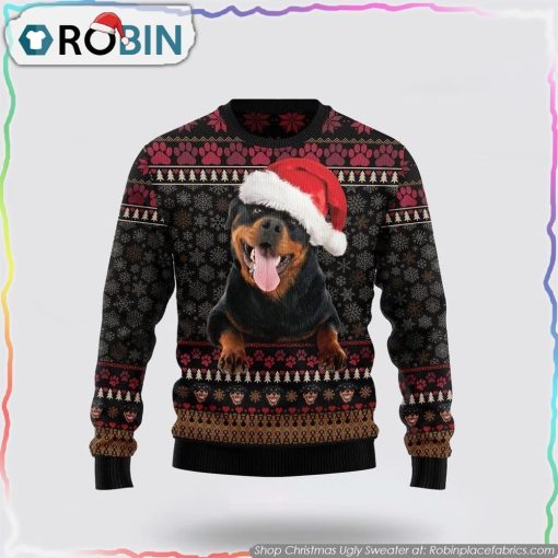 Rottweiler Christmas Christmas Ugly Sweater Pet Lover Christmas Sweater