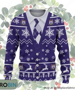 R.S.C. Anderlecht Pro League & Challenger Pro League Ugly Christmas Sweater