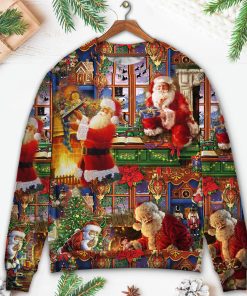 Santa Claus Christmas Merry Xmas Ugly Christmas Sweater