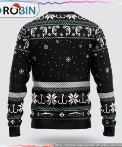 Santa Claus Fishing Ugly Christmas Sweater Santa Claus Fishing Ugly Christmas Sweater