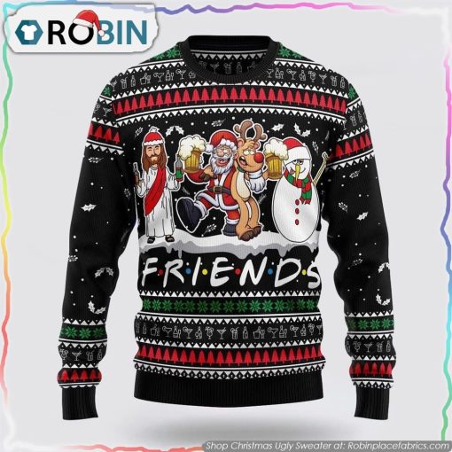 Santa Claus Jesus Friend Ugly Christmas Sweater