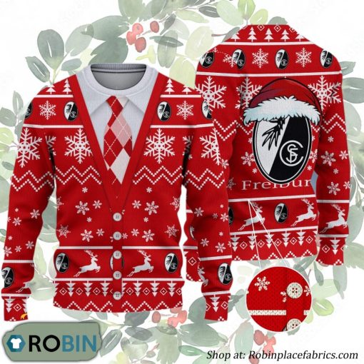 SC Freiburg Bundesliga Team Ugly Christmas Sweater