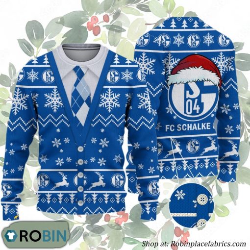 Schalke 04 Bundesliga Team Ugly Christmas Sweater