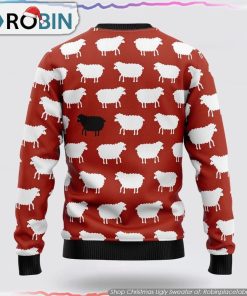 Sheep Black And White Ugly Christmas Sweater Gifts For Pet Lover