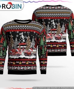 Shop The North Carolina Beech Mountain Volunteer Fire Ugly Christmas Sweater