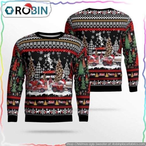 Shop The North Carolina Beech Mountain Volunteer Fire Ugly Christmas Sweater