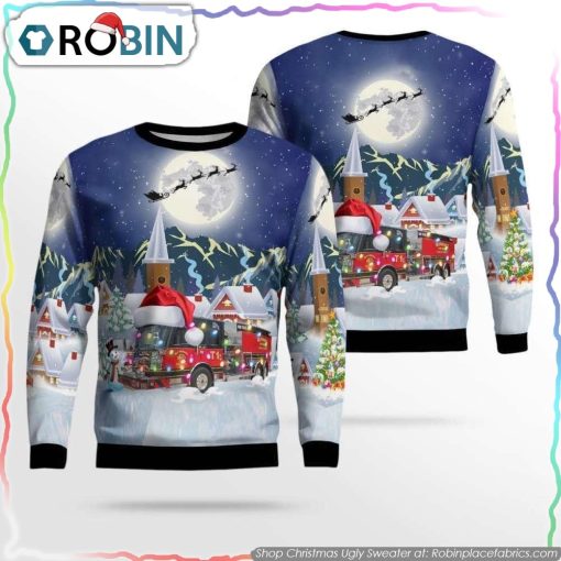 Shop The Trendy McPherson Fire Department Ugly Christmas Sweater in Kansas