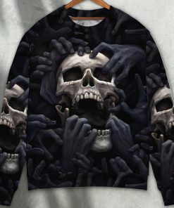 Skull Dark Screaming Hell’s Hand Ugly Christmas Sweater