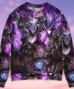 Skull Dragon Love Life Purple Ugly Christmas Sweater Skull Dragon Love Life Purple Ugly Christmas Sweater