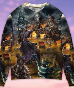 Skull Hunting Treasure Journey Christmas Ugly Sweater, Sweatshirt