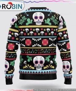 Skull Inside Christmas Ugly Sweater Festive Attire For Men And Women