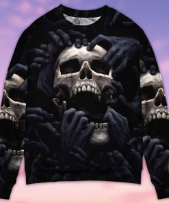 Skull Love Darkness Amazing Christmas Ugly Sweater, Sweatshirt
