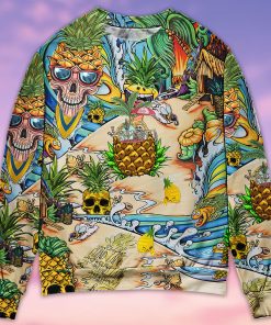 Skull Pineapple Fruit Amazing Ugly Christmas Sweater