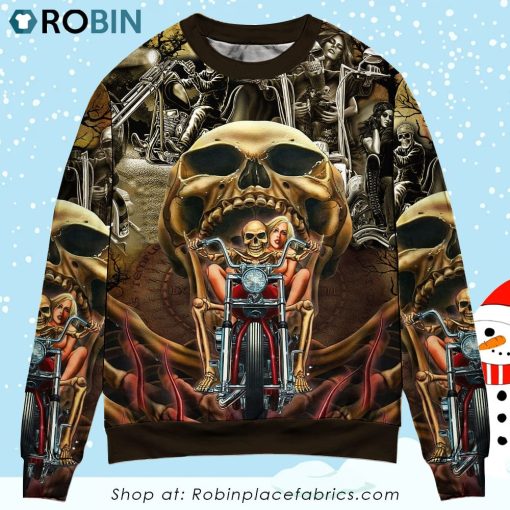 Skull Stay Wild Never Let Them Tame You Sweater Christmas Ugly Sweater, Sweatshirt