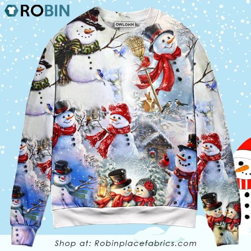 Snowman Christmas Merry Xmas Ugly Christmas Sweater
