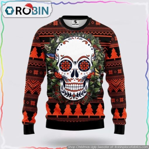Spook Up Christmas With A Trendy Skull Ugly Sweater