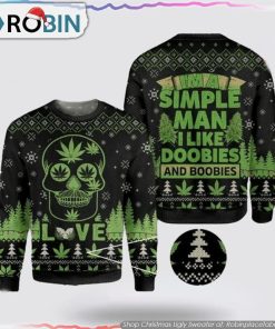 Spookily Festive Skull Christmas Ugly Sweater