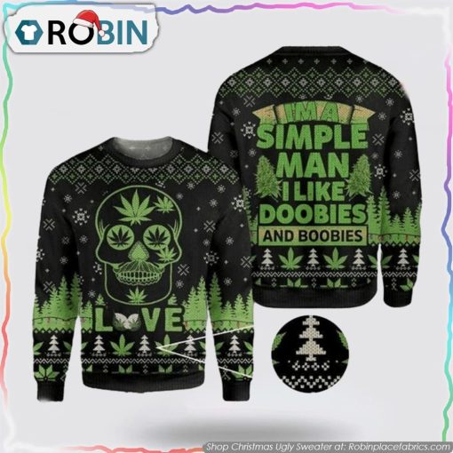 Spookily Festive Skull Christmas Ugly Sweater