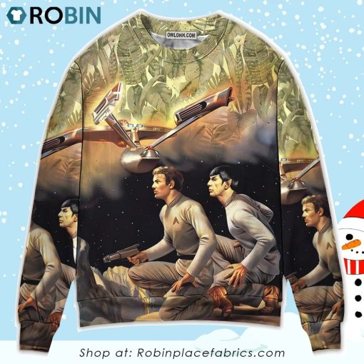 ST Movies Tropical Ugly Christmas Sweater, Sweatshirt