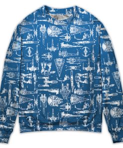 Star Trek Space Ships Sweater Star Trek Space Ships Sweater