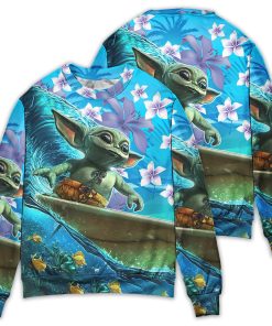 Star Wars Baby Yoda Surfing Sweater Star Wars Baby Yoda Surfing Sweater
