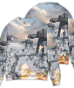 Star Wars Battle Of Hoth AT-AT Christmas Sweater Star Wars Battle Of Hoth AT-AT Christmas Sweater
