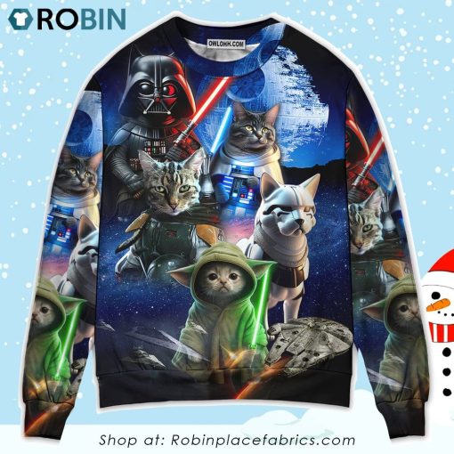 Star Wars Cat All Star Christmas Ugly Sweater, Sweatshirt, Christmas Gifts