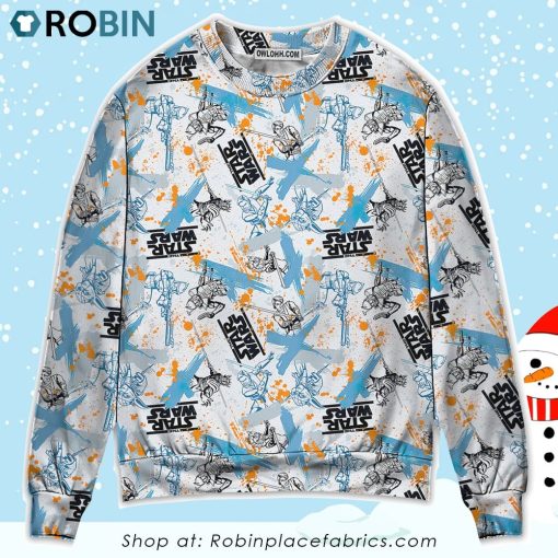 Starwars Yoda Fighters Pattern Sweater