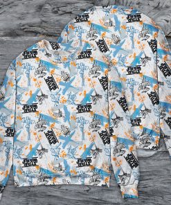 Starwars Yoda Fighters Pattern Sweater, Christmas Gifts