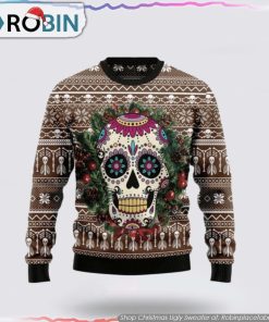 Stunning Sugar Skull Christmas Ugly Sweater Stunning Sugar Skull Christmas Ugly Sweater