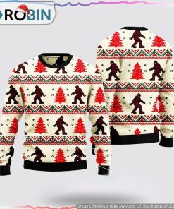 Stylish Bigfoot Christmas Ugly Sweater Knit Wool Holiday Sweater Gifts For Bigfoot Lovers Stylish Bigfoot Christmas Ugly Sweater Knit Wool Holiday Sweater Gifts For Bigfoot Lovers