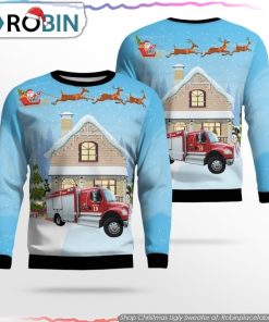 Tennessee Nashville Fire Dept Ugly Christmas Sweater Christmas Gifts For Firefighters