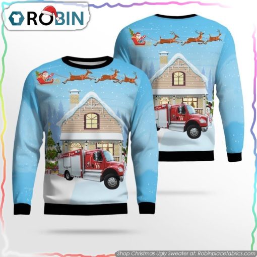 Tennessee Nashville Fire Dept Ugly Christmas Sweater Christmas Gifts For Firefighters