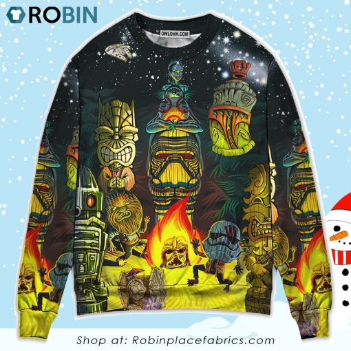 Tiki Star Wars May The Force Be With You Sweater