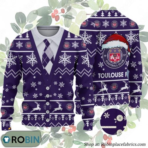 Toulouse Football Club Ligue 1 & Ligue 2 Ugly Christmas Sweater