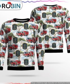Trevilians Volunteer Fire Dept Ugly Christmas Sweater Christmas Gifts For Firefighters