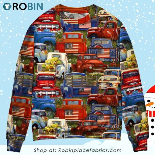Truck Amazing Packed Trucks Christmas Ugly Sweater, Sweatshirt