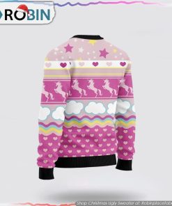 Unicorn Believe In Magic Ugly Christmas Sweater